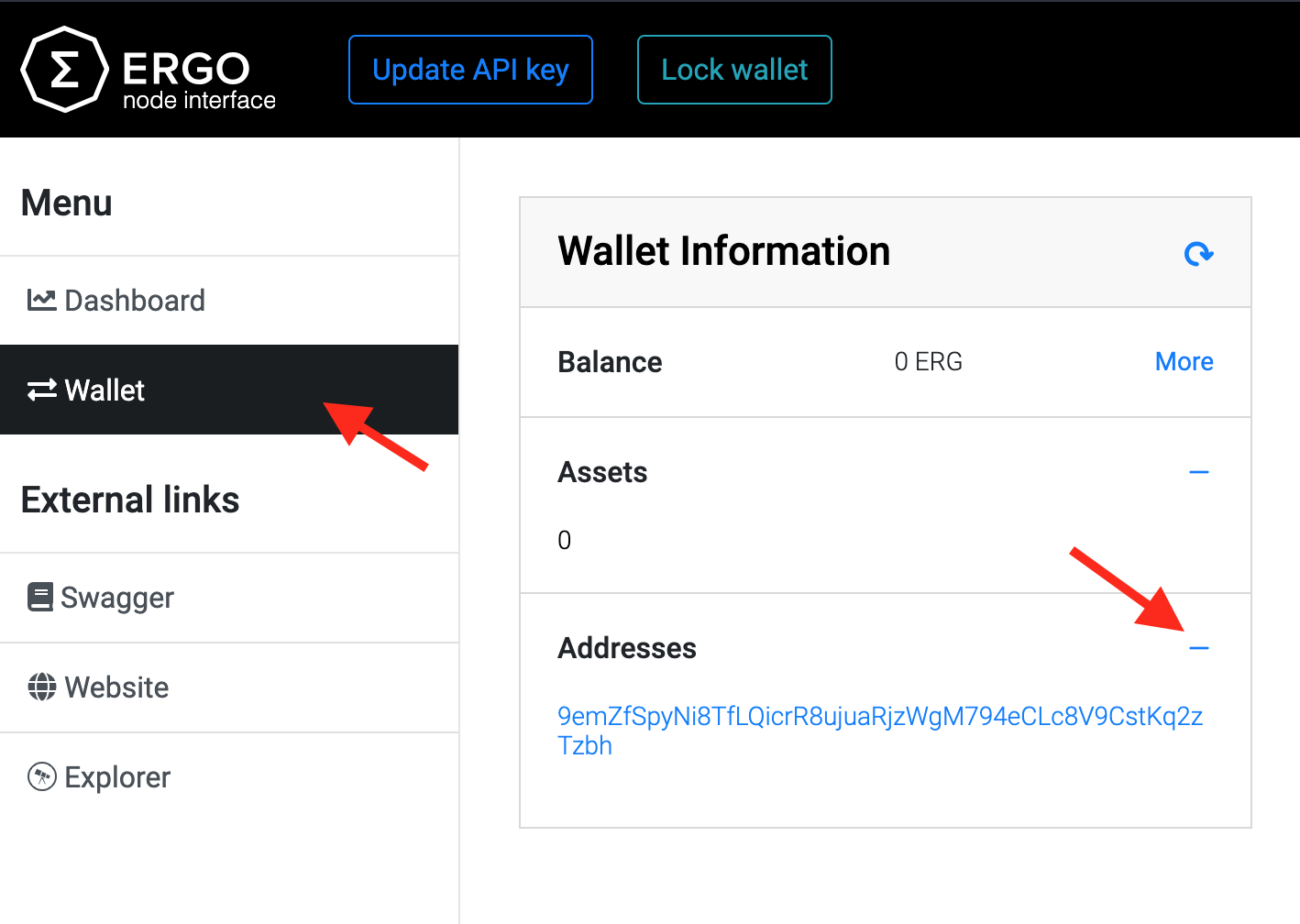 ergo-node-wallet
