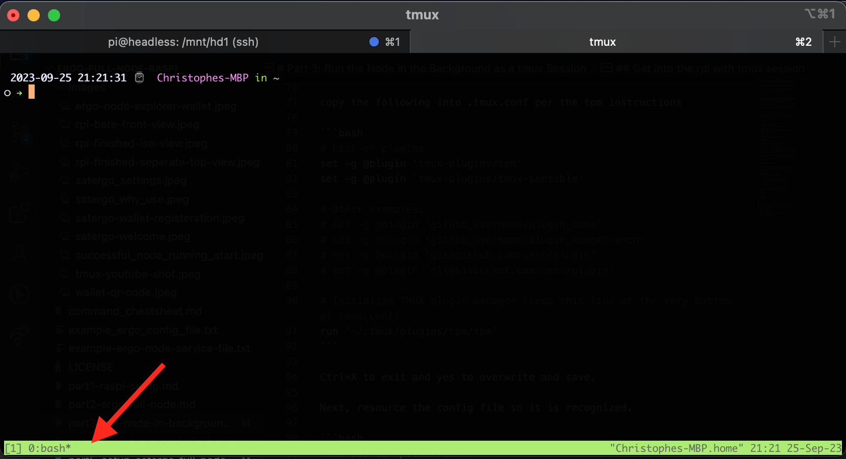 tmux-example